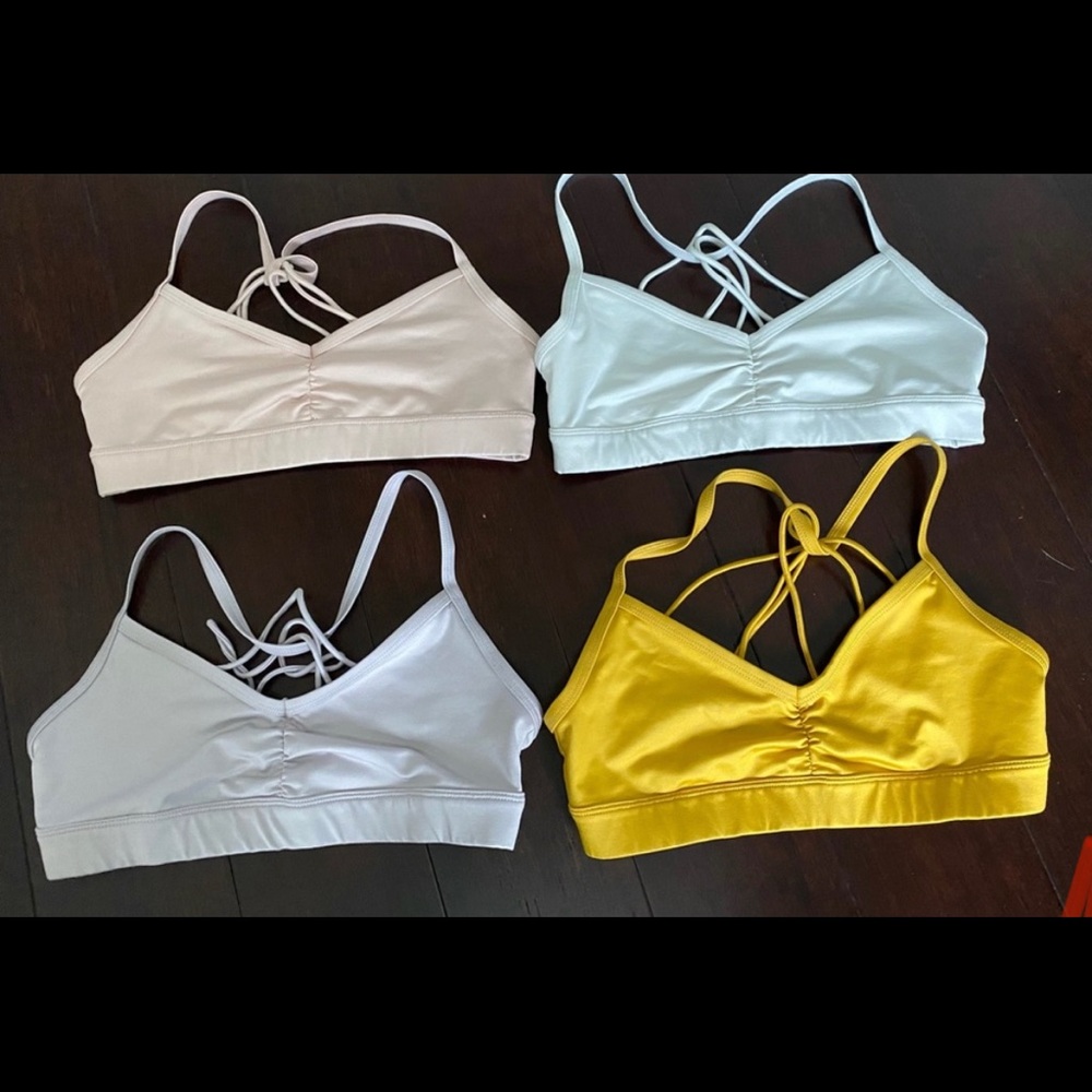 ALO yoga sunny strap bra bundle like new